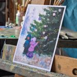Art Postcard - New Year's miracle, Riga
