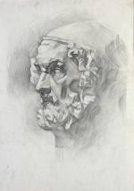 Plaster head of Homer