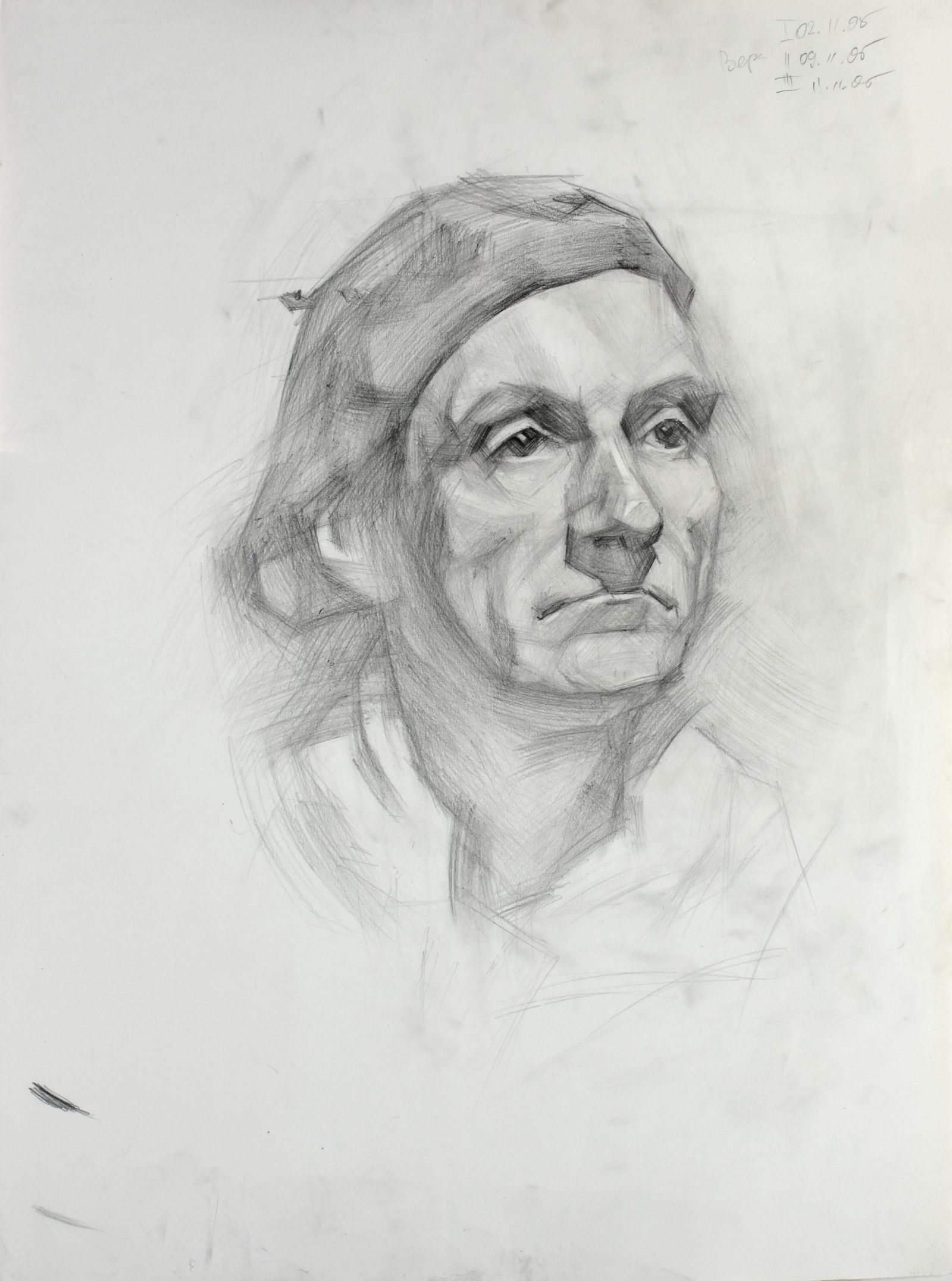 Portrait of a man in a beret