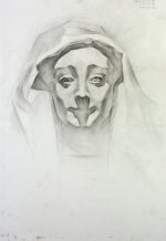 Female head in a cloak