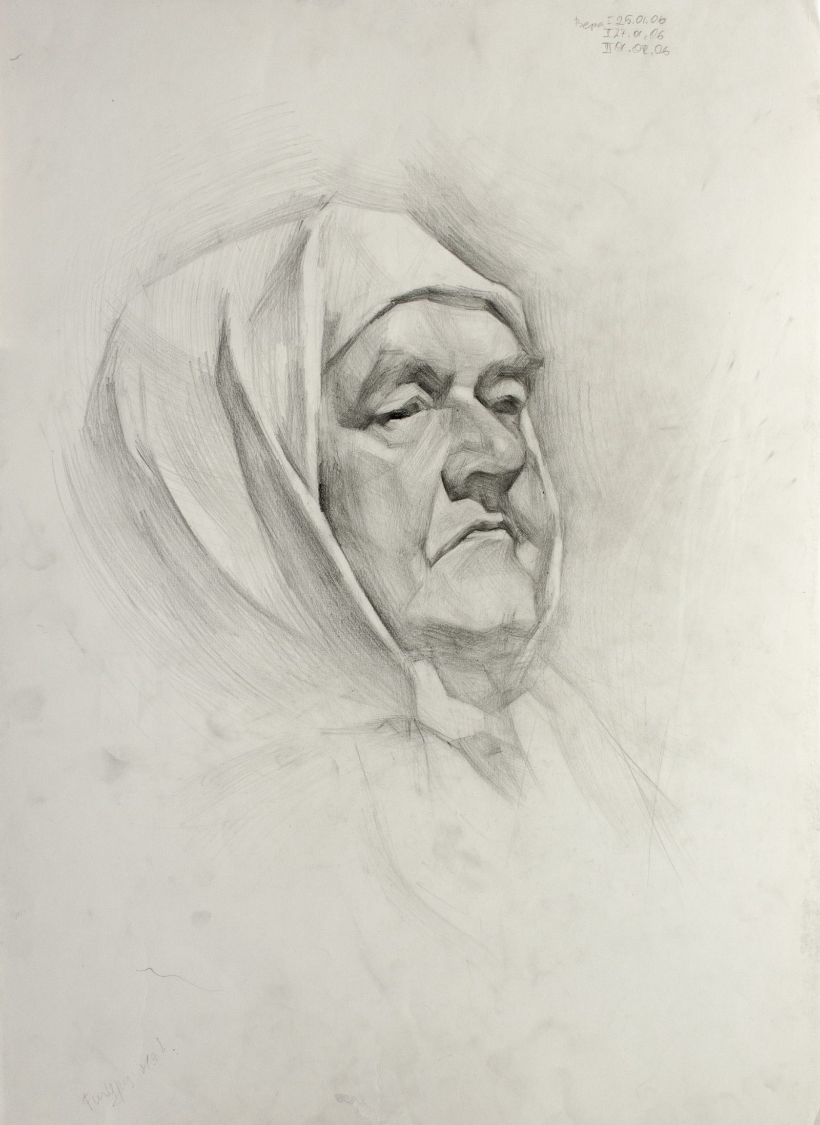 Woman in a headscarf