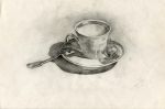 Coffee cup and candy