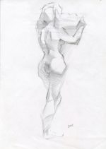 Female figure from the back