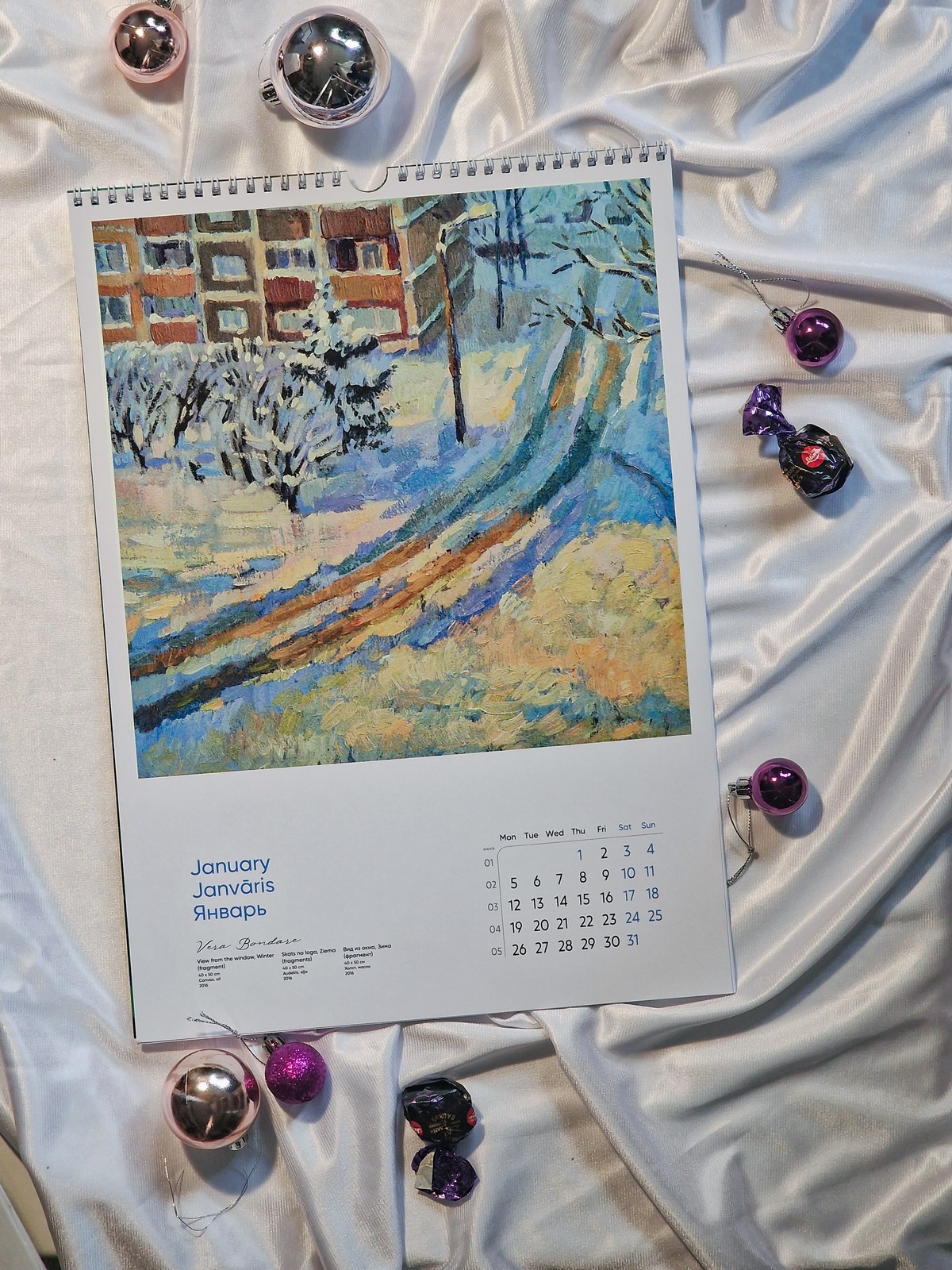 2026 Fine Art Wall Calendar by Vera Bondare VBM251028 M251028 1 2026 Fine Art Wall Calendar by Vera Bondare - Image 2