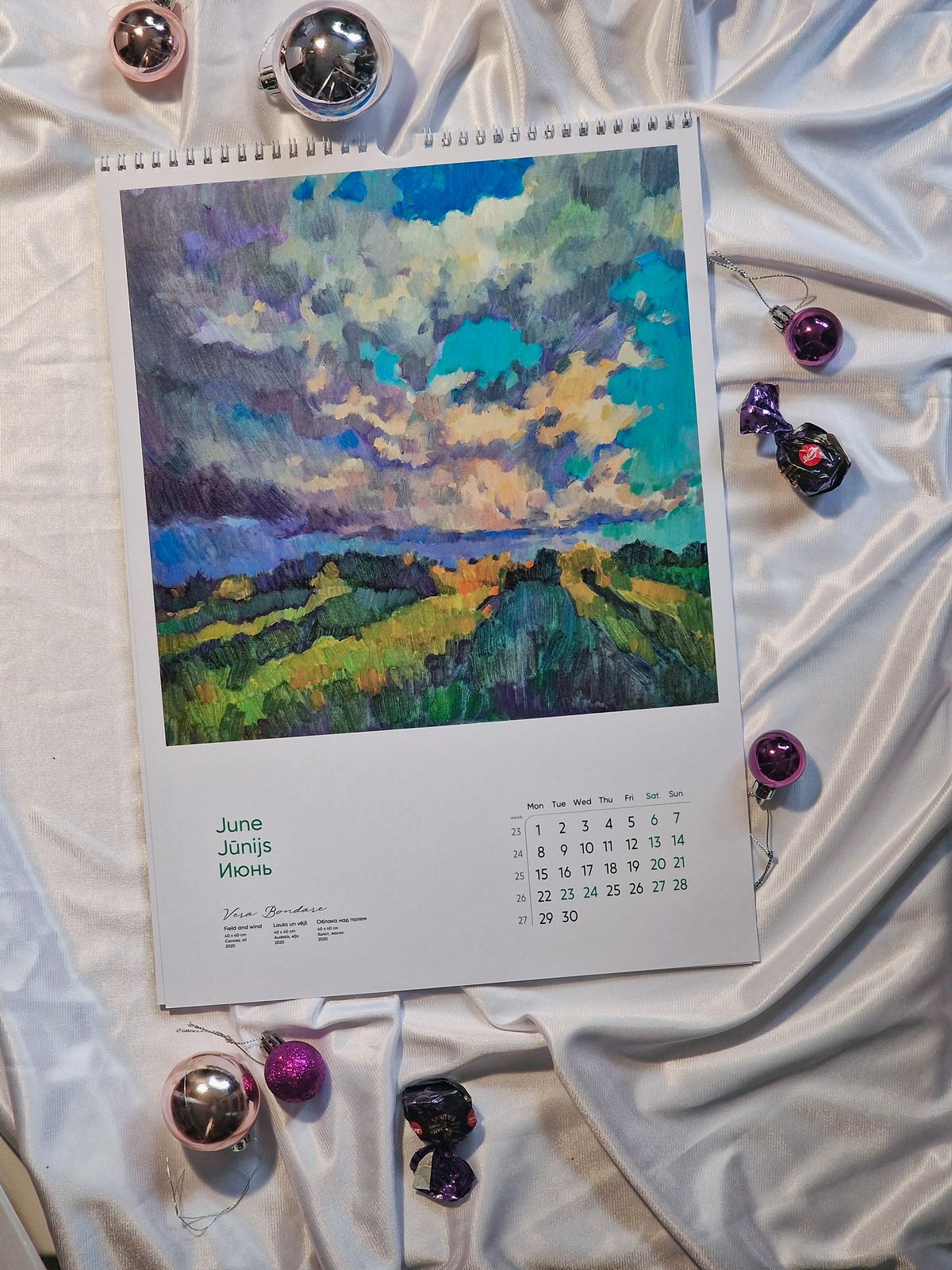 2026 Fine Art Wall Calendar by Vera Bondare VBM251028 M251028 6 2026 Fine Art Wall Calendar by Vera Bondare - Image 7