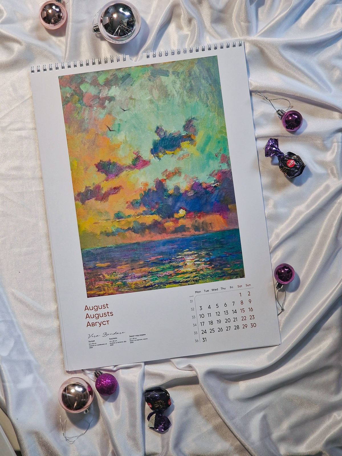 2026 Fine Art Wall Calendar by Vera Bondare VBM251028 M251028 8 2026 Fine Art Wall Calendar by Vera Bondare - Image 9