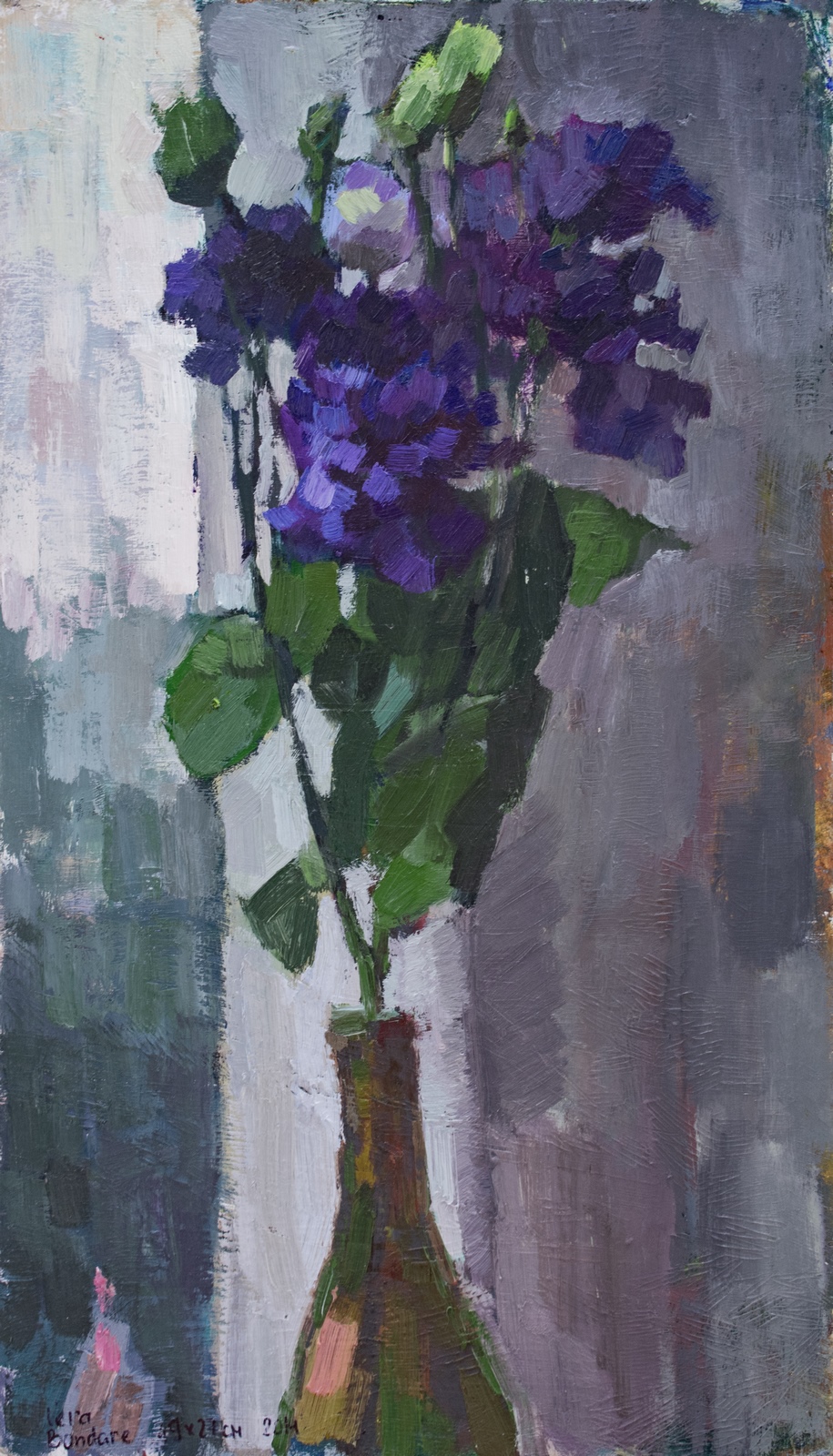 Roses / Lisianthuses (Double-Sided Painting) VBP150404 P150404s2 Roses / Lisianthuses (Double-Sided Painting) - Image 2