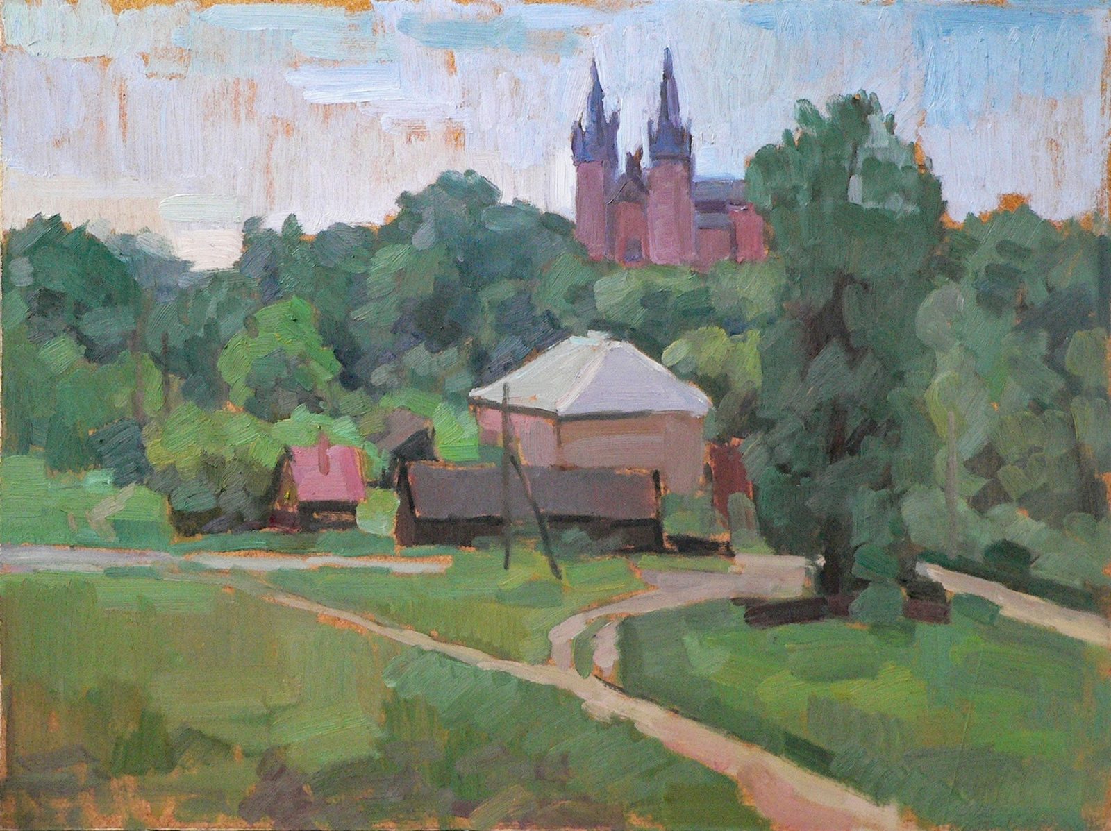 View of the church, Rezekne