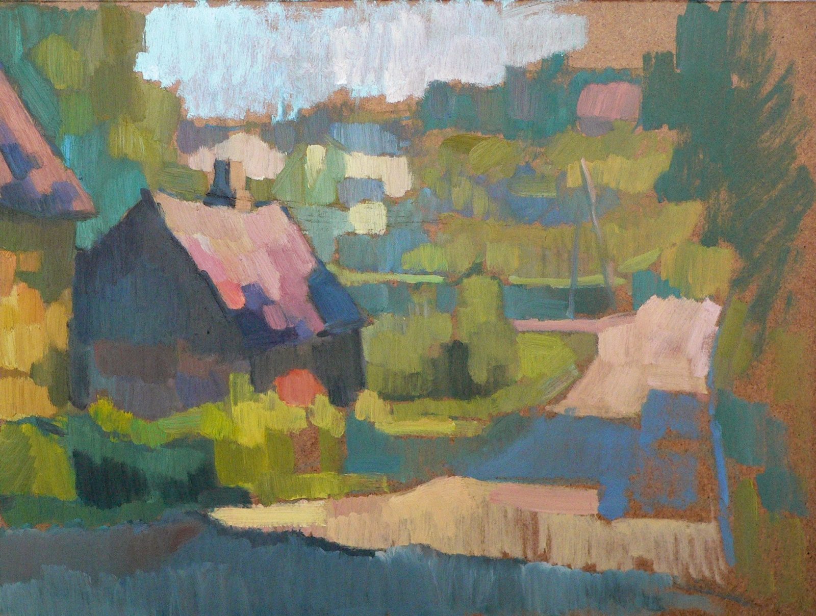 The street on a sunny day, Rezekne
