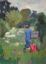 Jelena is painting etude