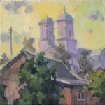 Etude, View of the Catholic Church, Varaklyany