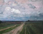 Copy from the painting of I. I. Levitan "Vladimirovka"