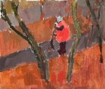 Etude. Autumn and janitor, Riga