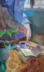 Still life with a book