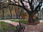 Etude with oak in the Vermansky park