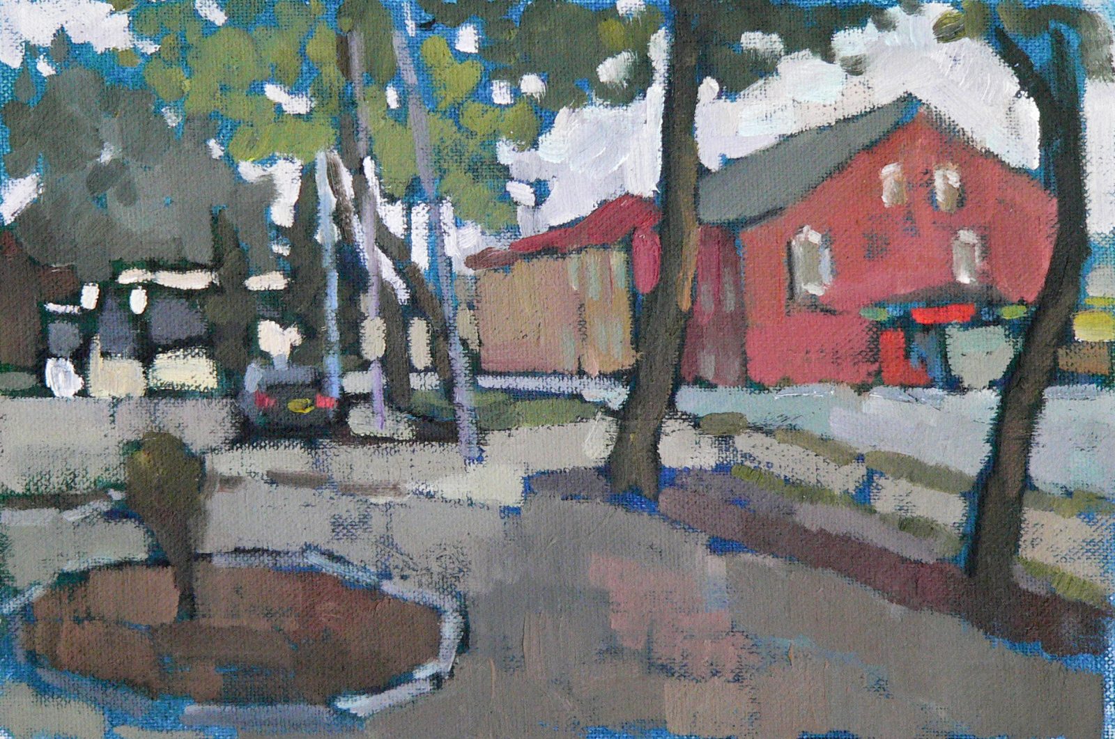 Etude at the bus station, Rezekne