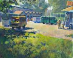 Bus station, Madona
