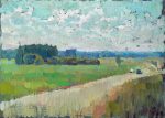 River Kalns, road to Madona, study
