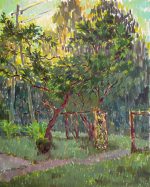 Apple tree in the garden, Skulte