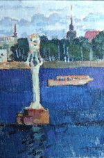 Lighthouse on the river Daugava
