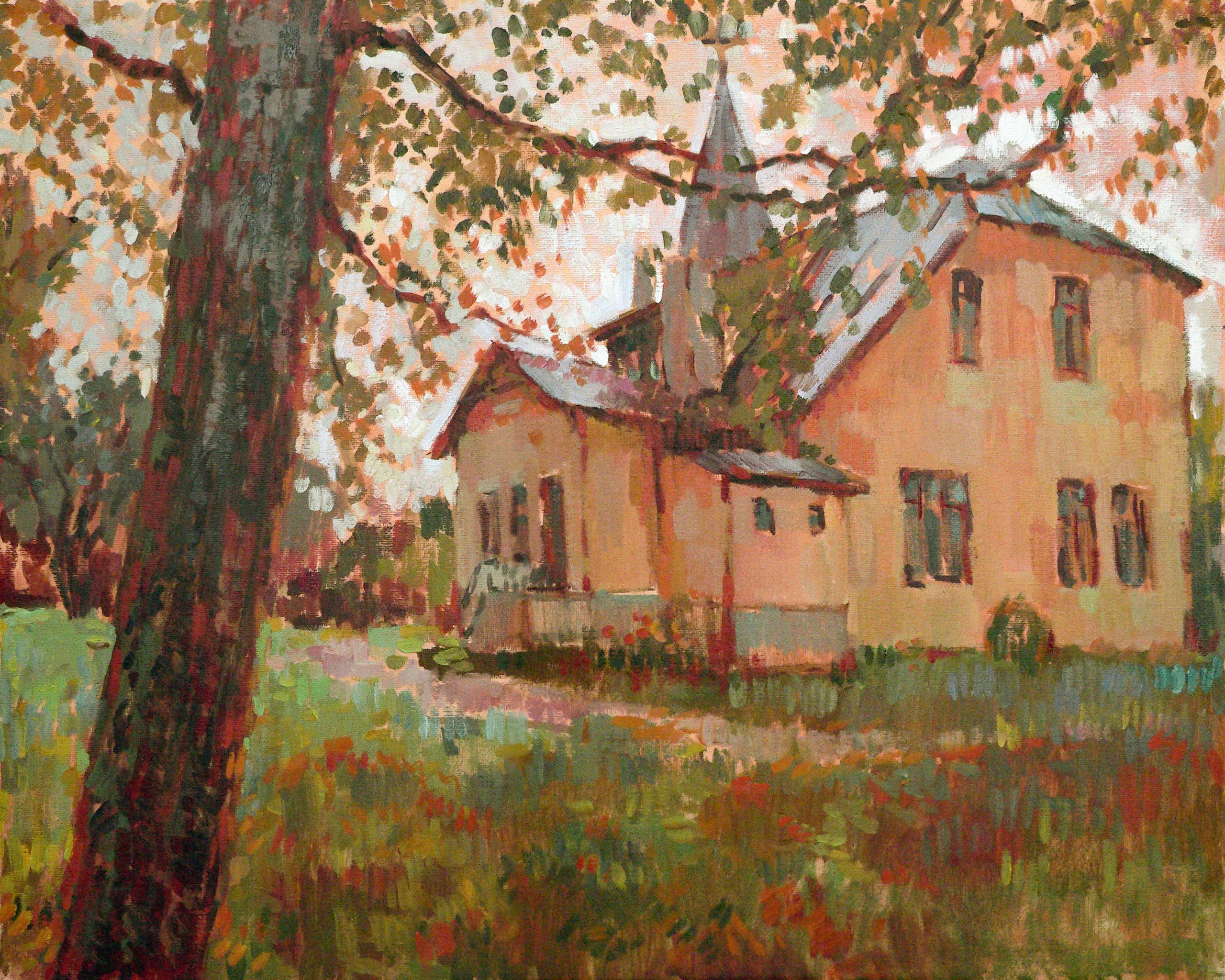 Small house, autumn, Riga VBP161005 P161005 Small house, autumn, Riga