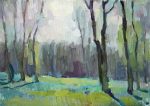 Etude, spring in a park