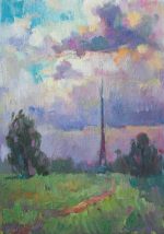 Clouds over the TV tower, Riga