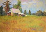 Shed, August landscape