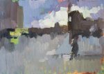 A copy of an unknown artist's work - a color study of Paris in Gray