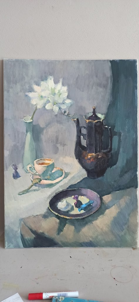 Still life with blue teapot VBP190301 P190301 2 Still life with blue teapot - Image 3