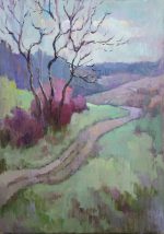 Spring landscape in soft colors