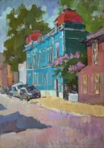 Blue house on Artillerias street, Riga