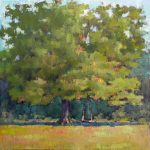 Swing under oak