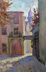 The old city of Riga. The courtyard.