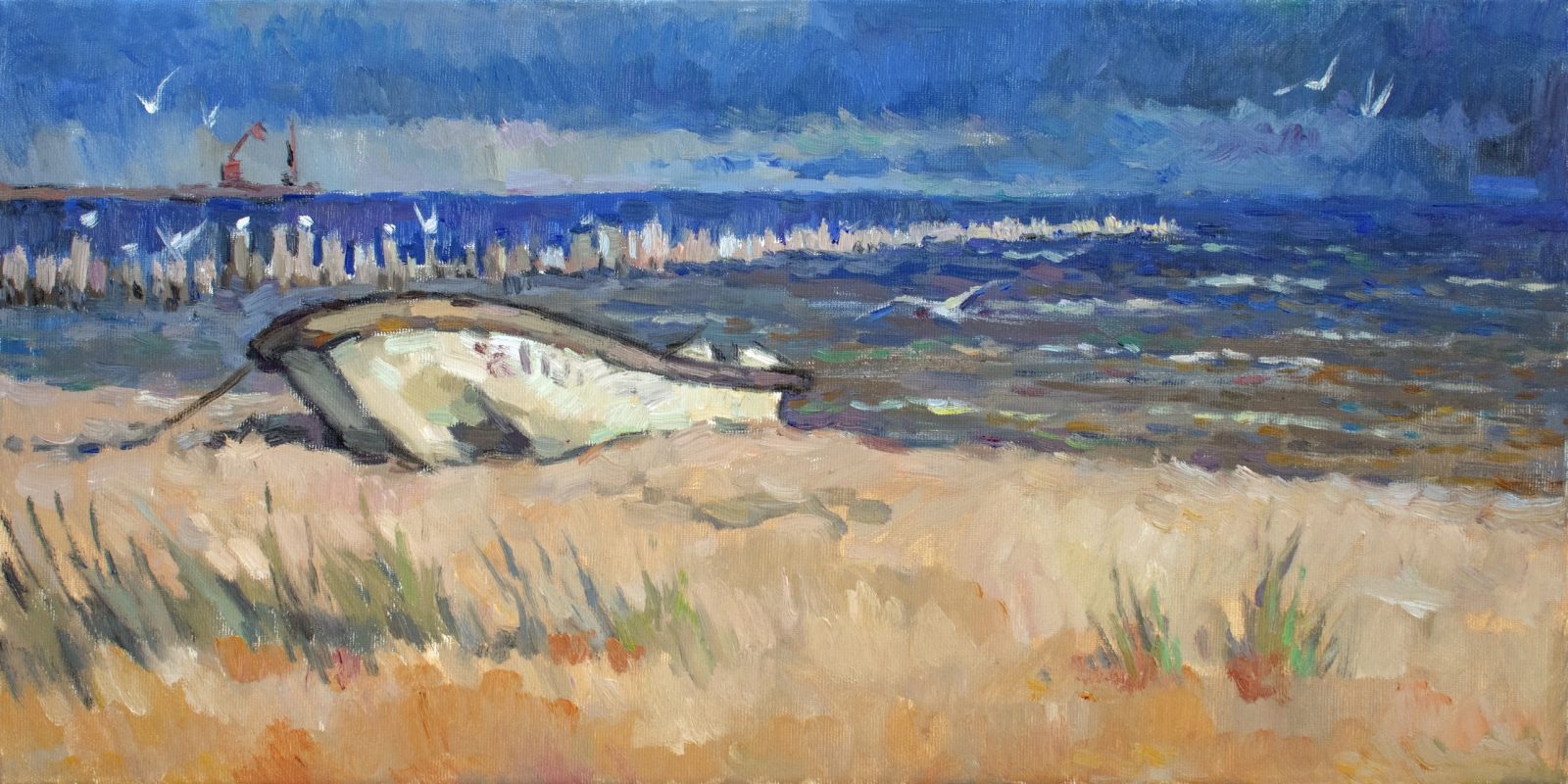 Boat and sea, Kolka