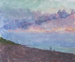 Kolka, the sea in the evening