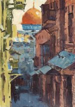 View of Jerusalem on a quiet street