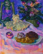 Festive mood with Teddy bear and bakery
