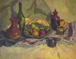 Still life in olive tones