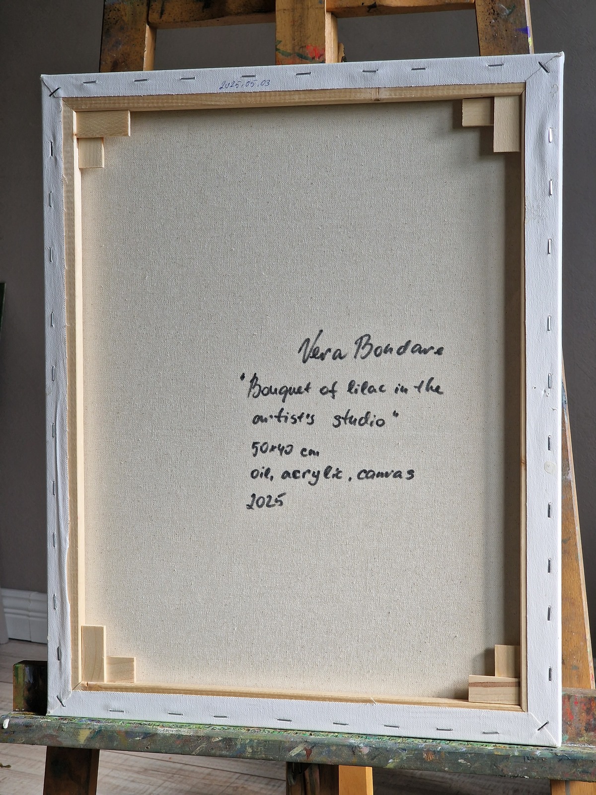 A bouquet of lilacs in the artist's studio VBP250503 P250503 1 A bouquet of lilacs in the artist's studio - Image 2