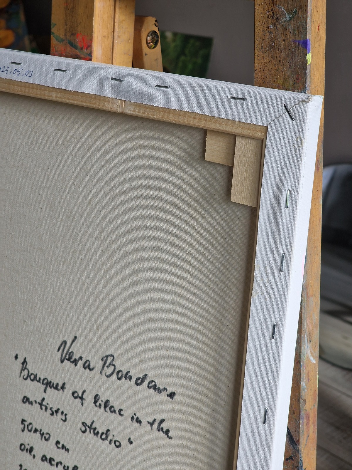 A bouquet of lilacs in the artist's studio VBP250503 P250503 2 A bouquet of lilacs in the artist's studio - Image 3