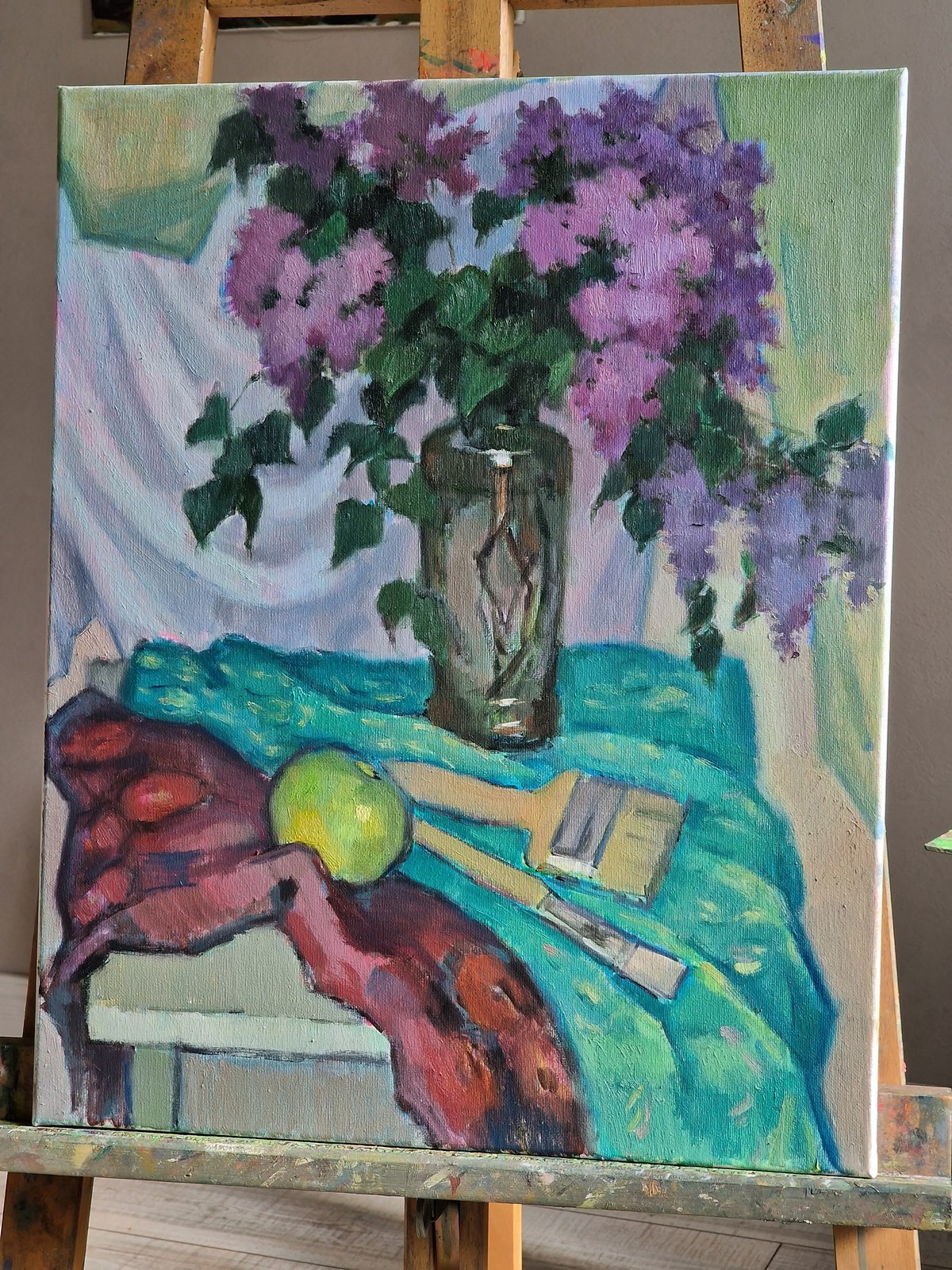 A bouquet of lilacs in the artist's studio VBP250503 P250503 3 A bouquet of lilacs in the artist's studio - Image 4